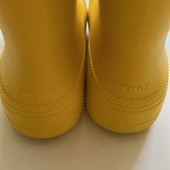 SOLD Crocs Unisex-Adult Classic Boot Rain, Sunflower, size women’s 10,… - Picture 8 of 12